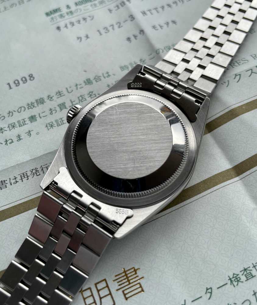 Image for Rolex Datejust 36 16234 Black 1996 with original box and papers