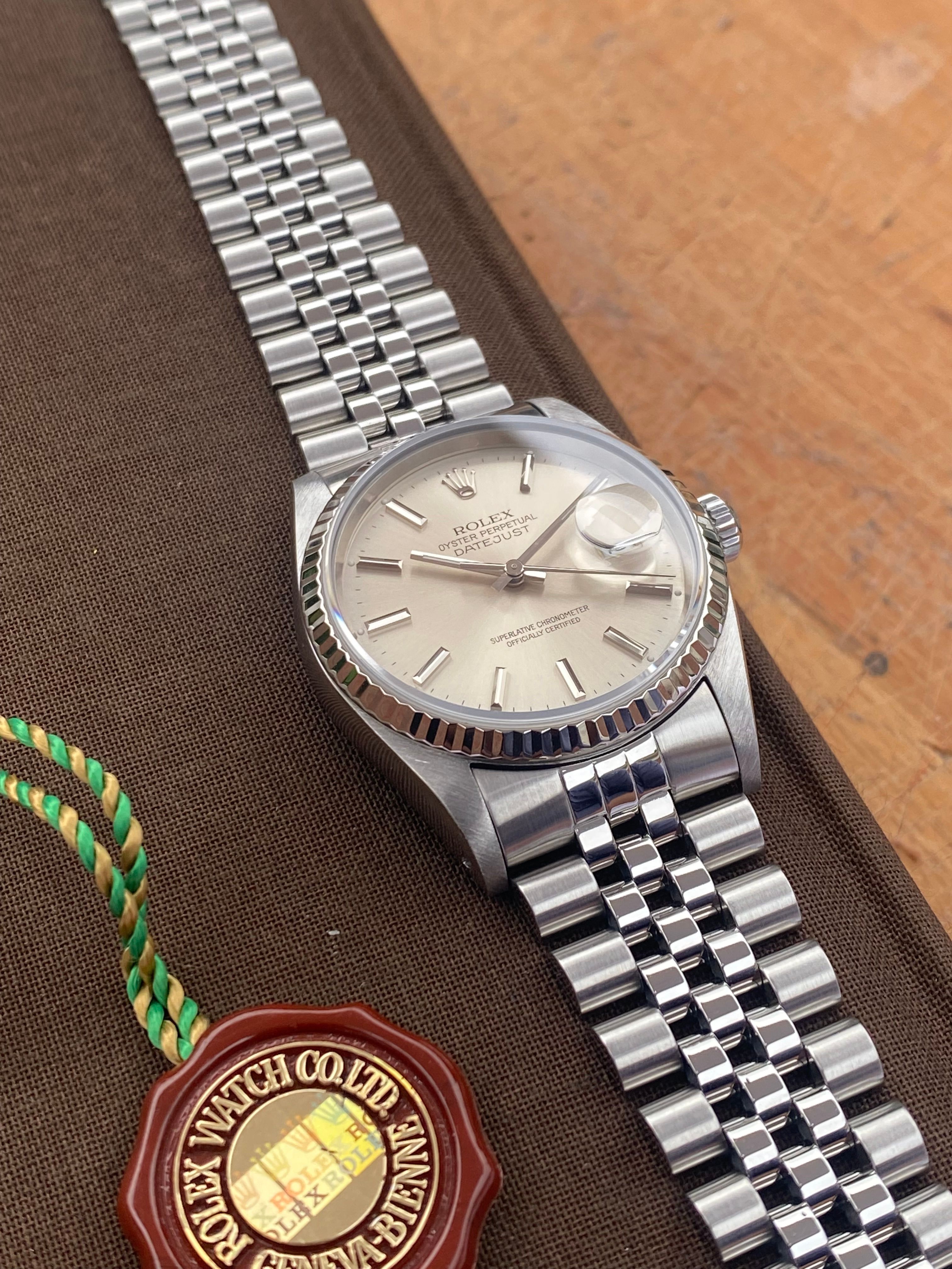 Rolex Datejust 16234 Silver 1991 with original box and papers6