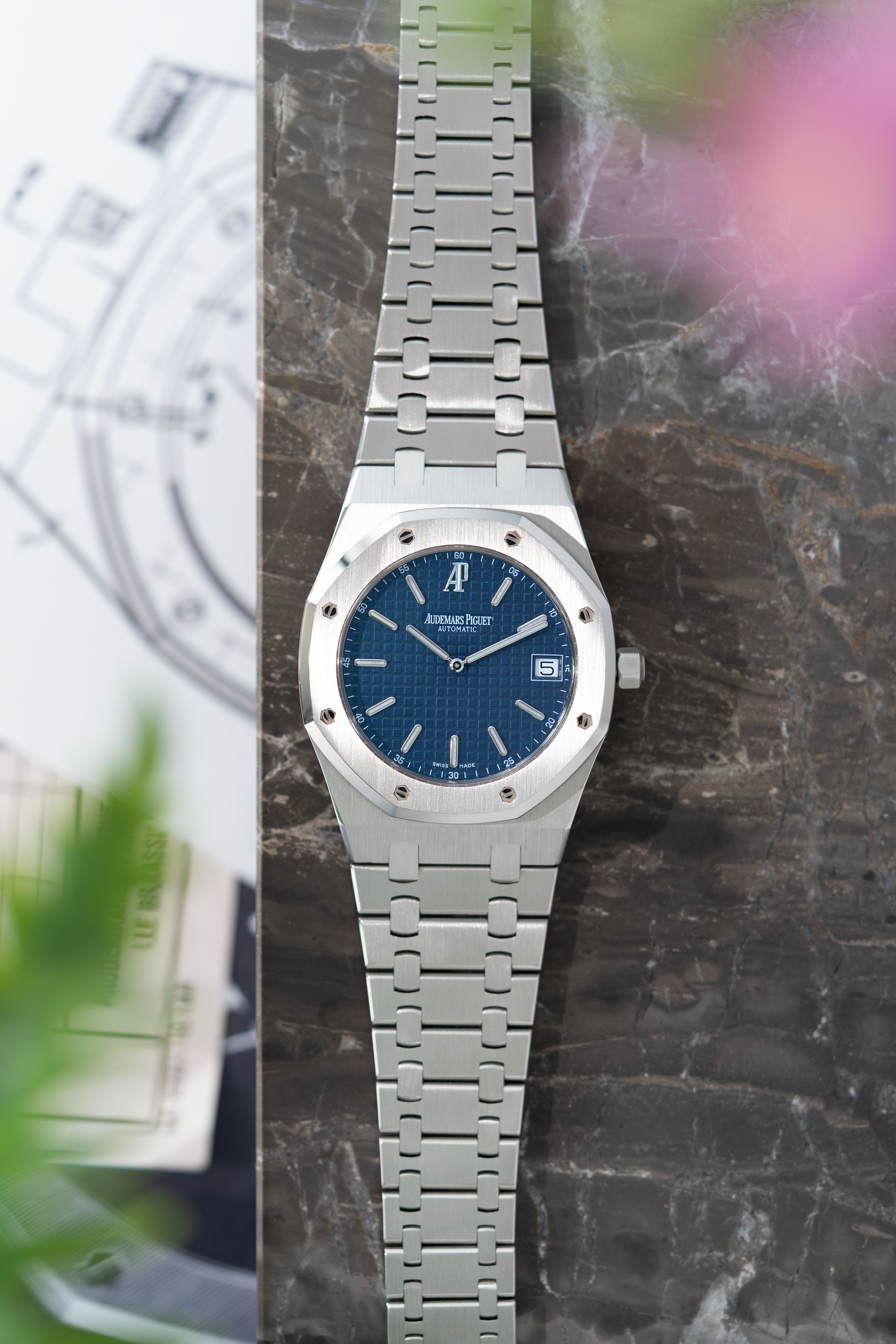 Audemars Piguet Royal Oak Jumbo 'Extra Thin' 15202ST Blue 2008
