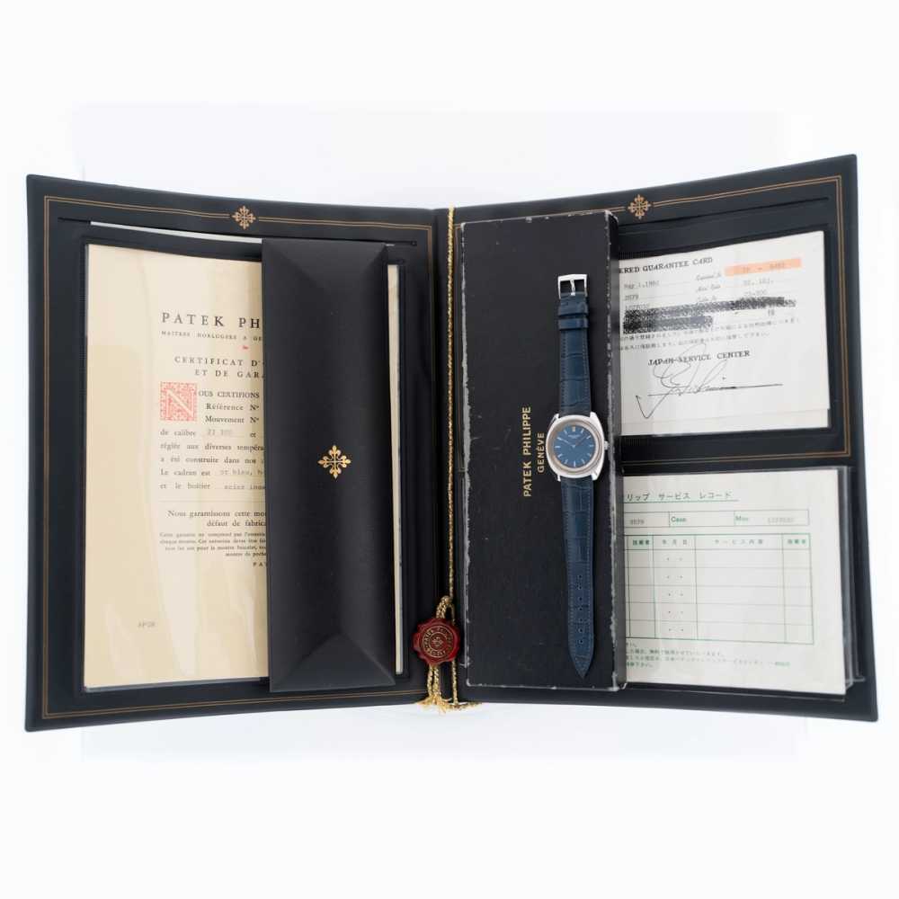 Detail image for Patek Philippe Calatrava  3579 Blue 1982 with original box and papers