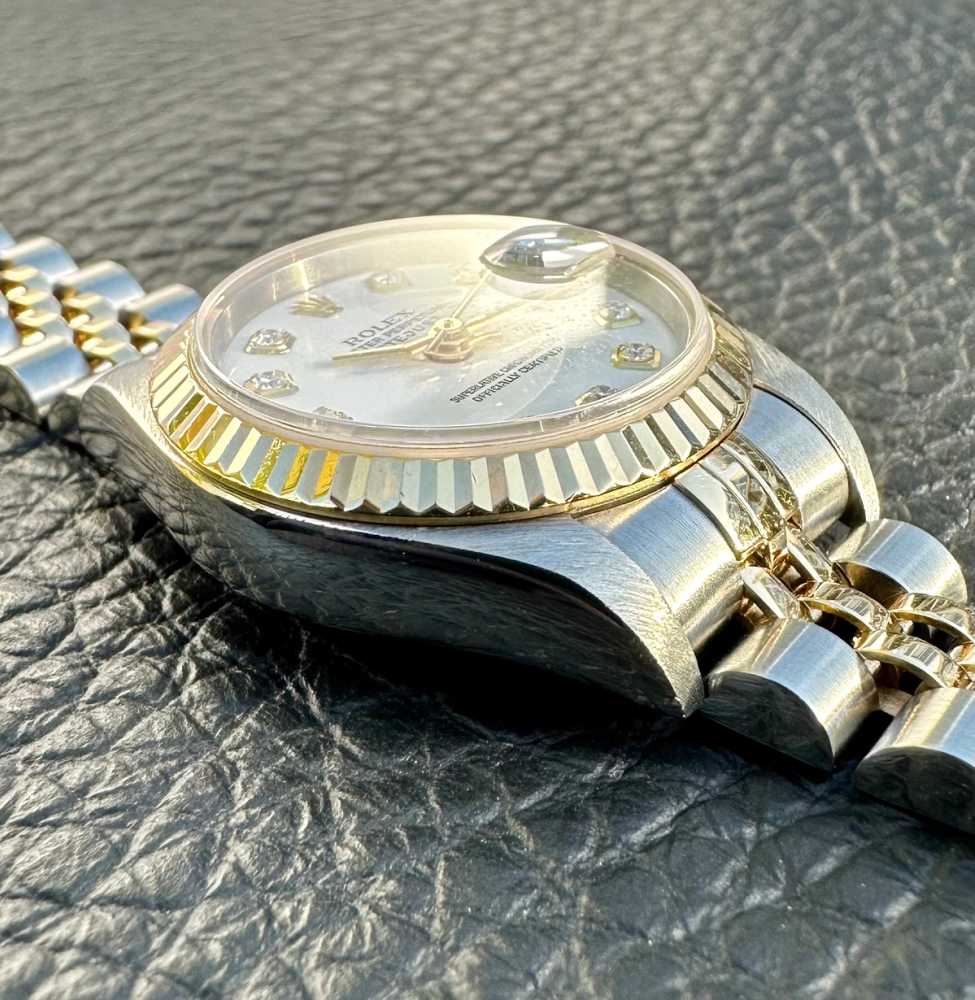 Image for Rolex Lady-Datejust "Diamond" 79173G White 2002 with original box and papers