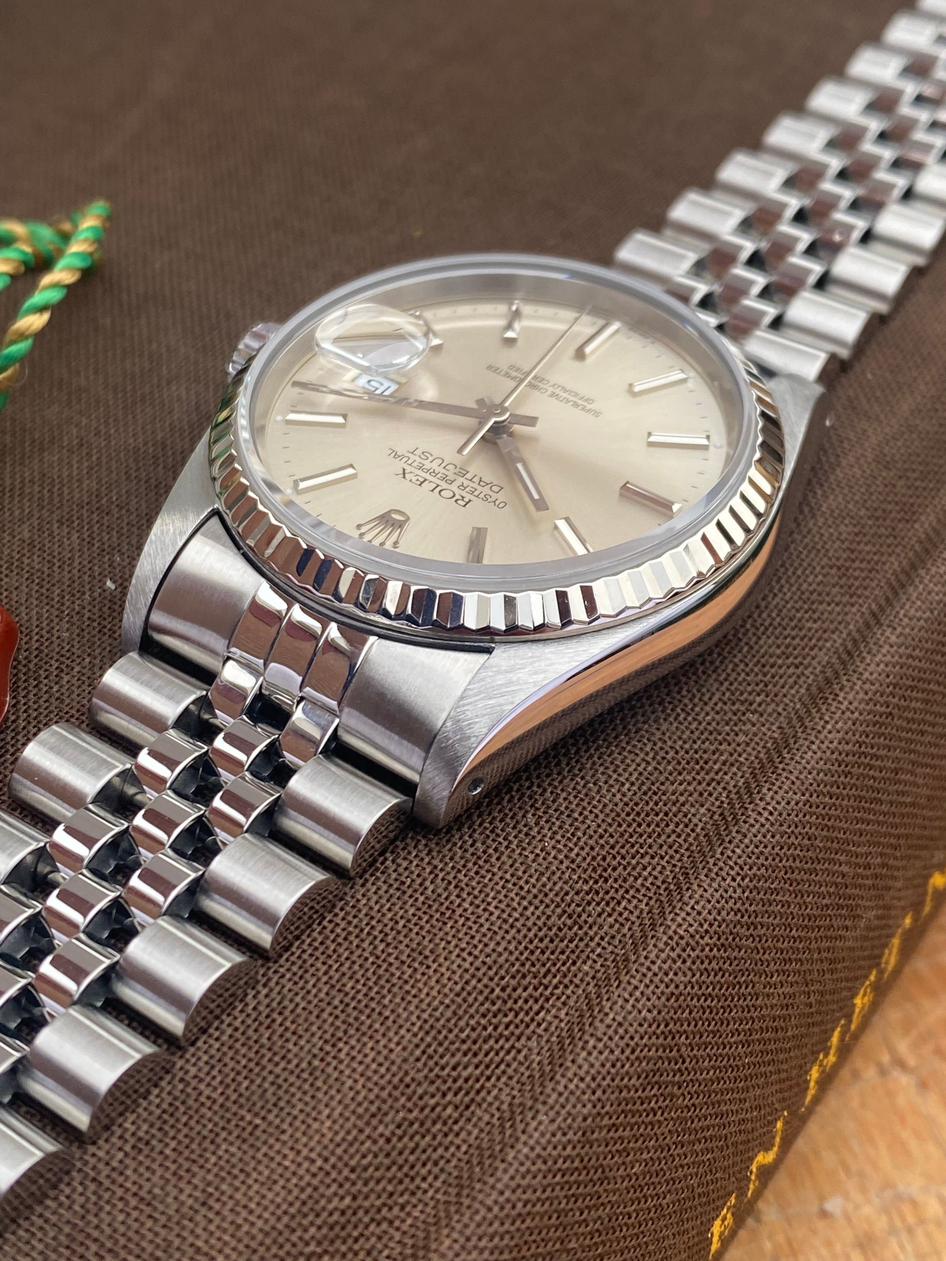 Rolex Datejust 16234 Silver 1991 with original box and papers6
