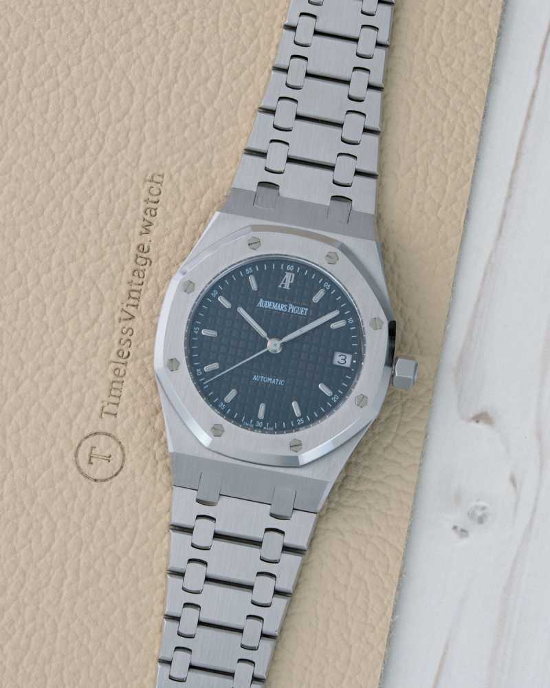 Featured image for Audemars Piguet Royal Oak Blue/Tropical 14790ST Blue 2001 with original box and papers