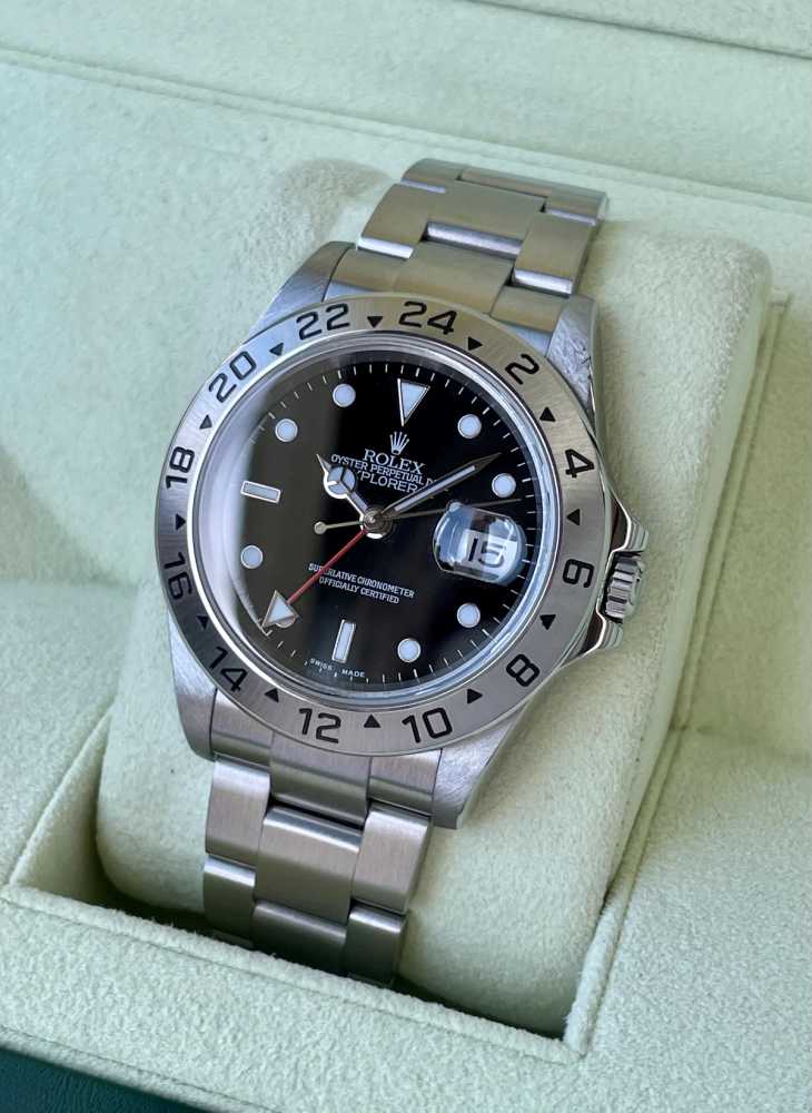 Image for Rolex Explorer 2 16570T Black 2005 with original box and papers