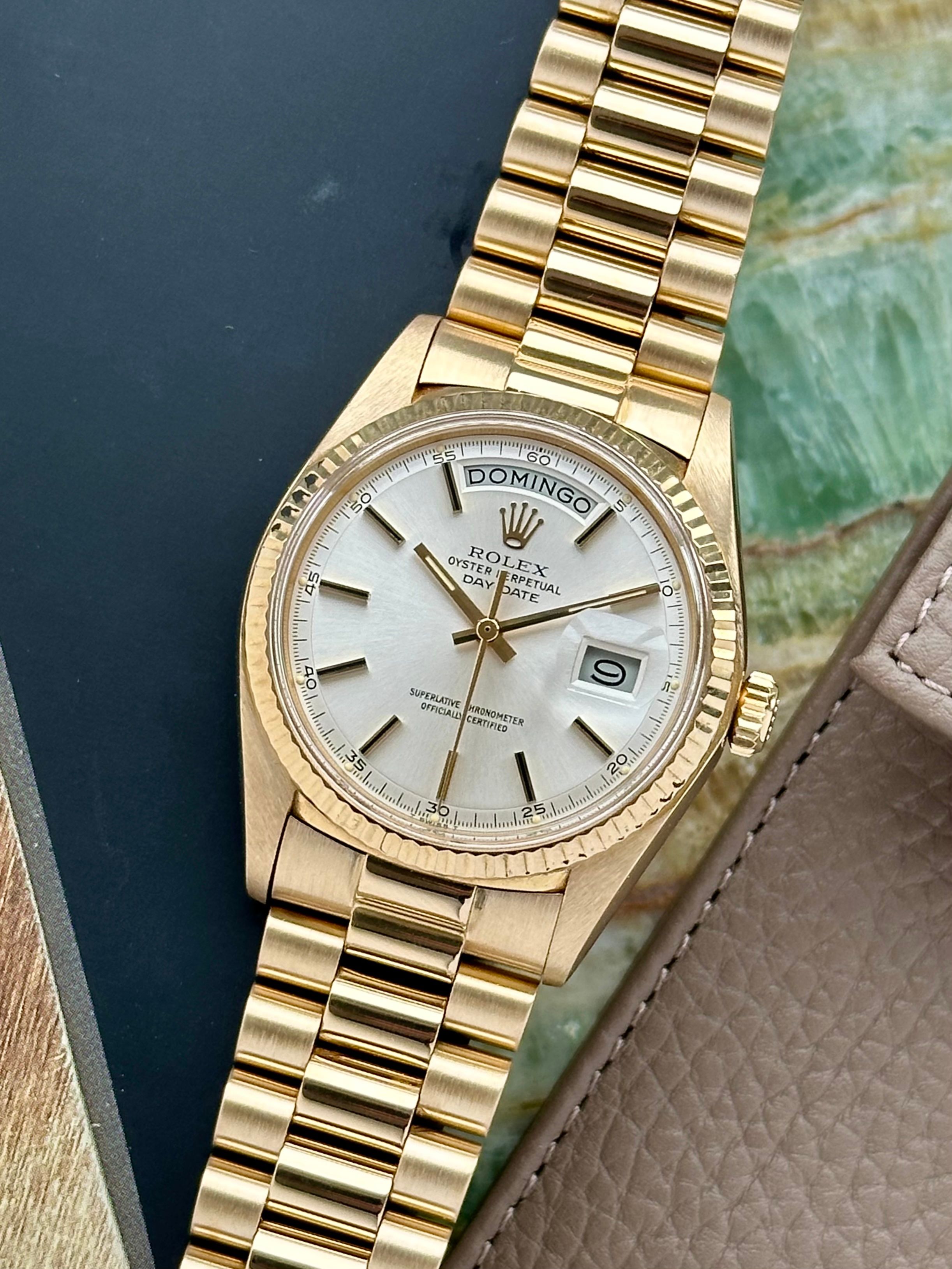 Rolex Day-Date 1803 Silver 1978 Rolex Day-Date 1803 Silver 1978