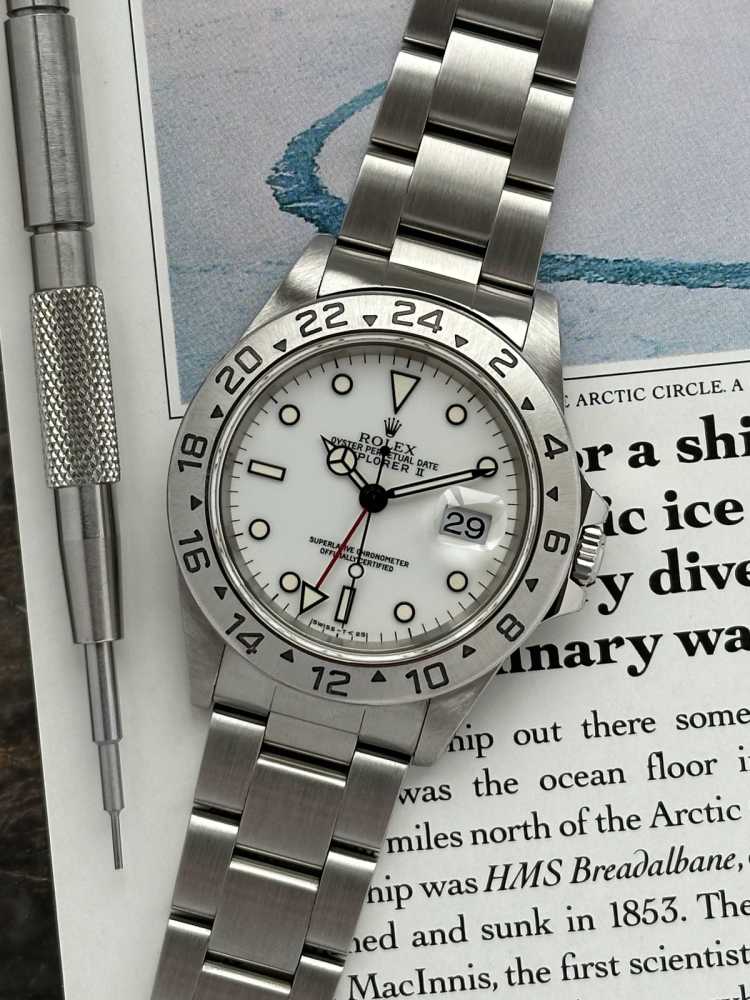 Featured image for Rolex Explorer 2 16570 White 1997 