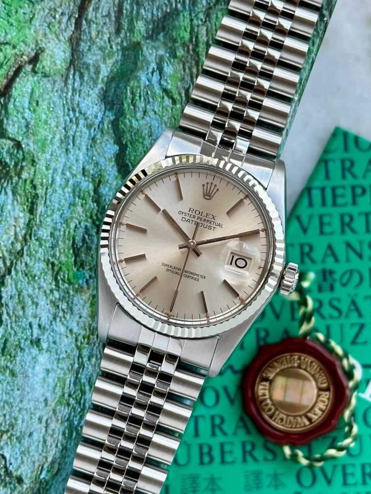 Featured image for Rolex Datejust 16014 Silver 1988 with original box and papers