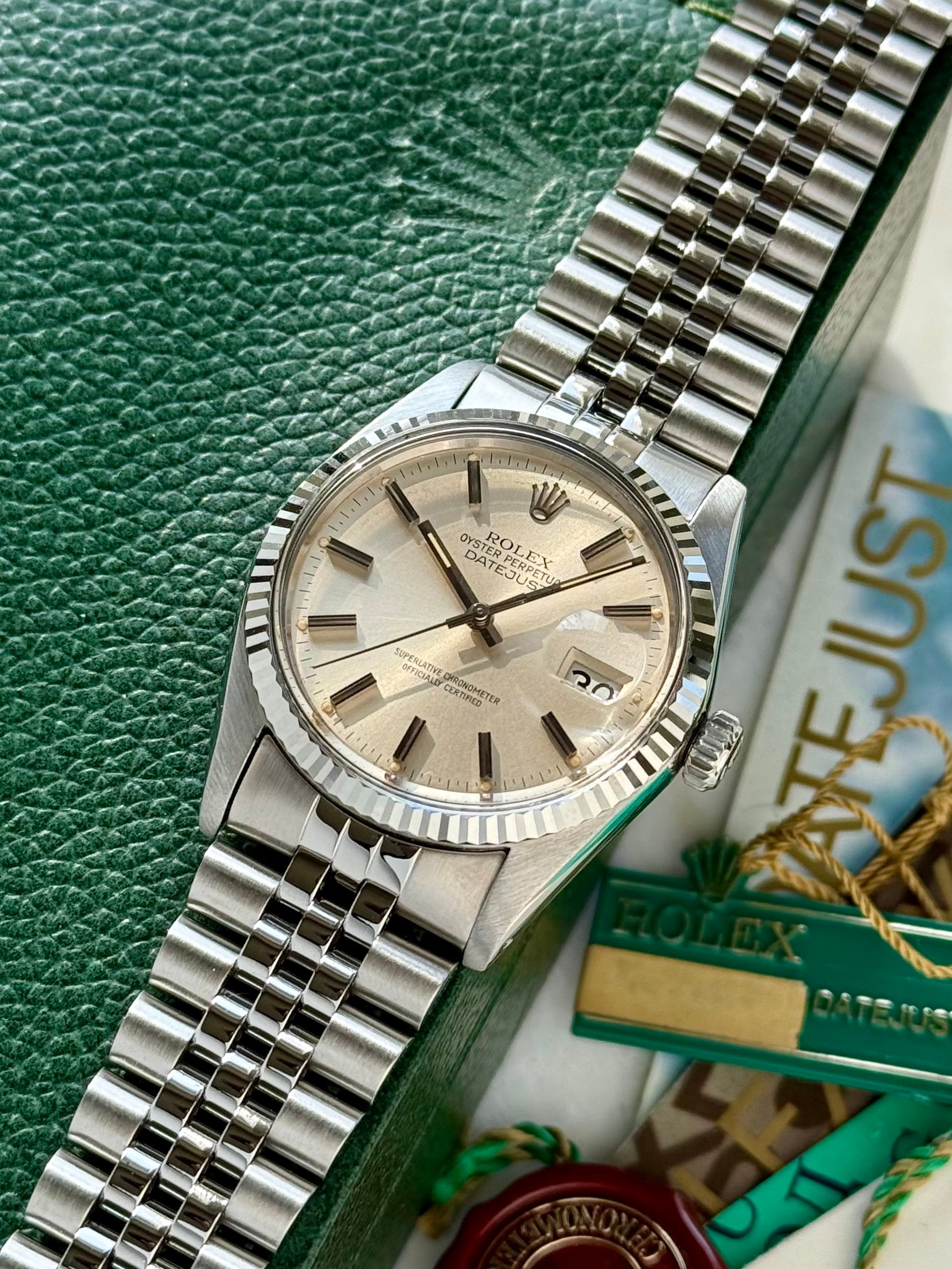 Rolex Datejust 16014 Silver 1982 with original box and papers 2