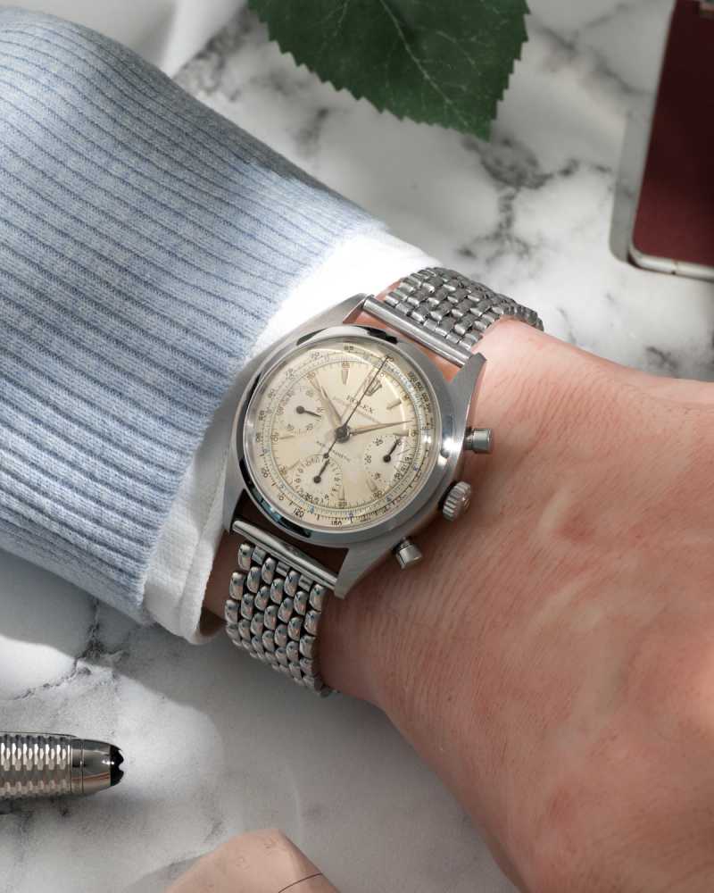 Wrist shot image for Rolex Pre Daytona 6034 Cream ‘53 