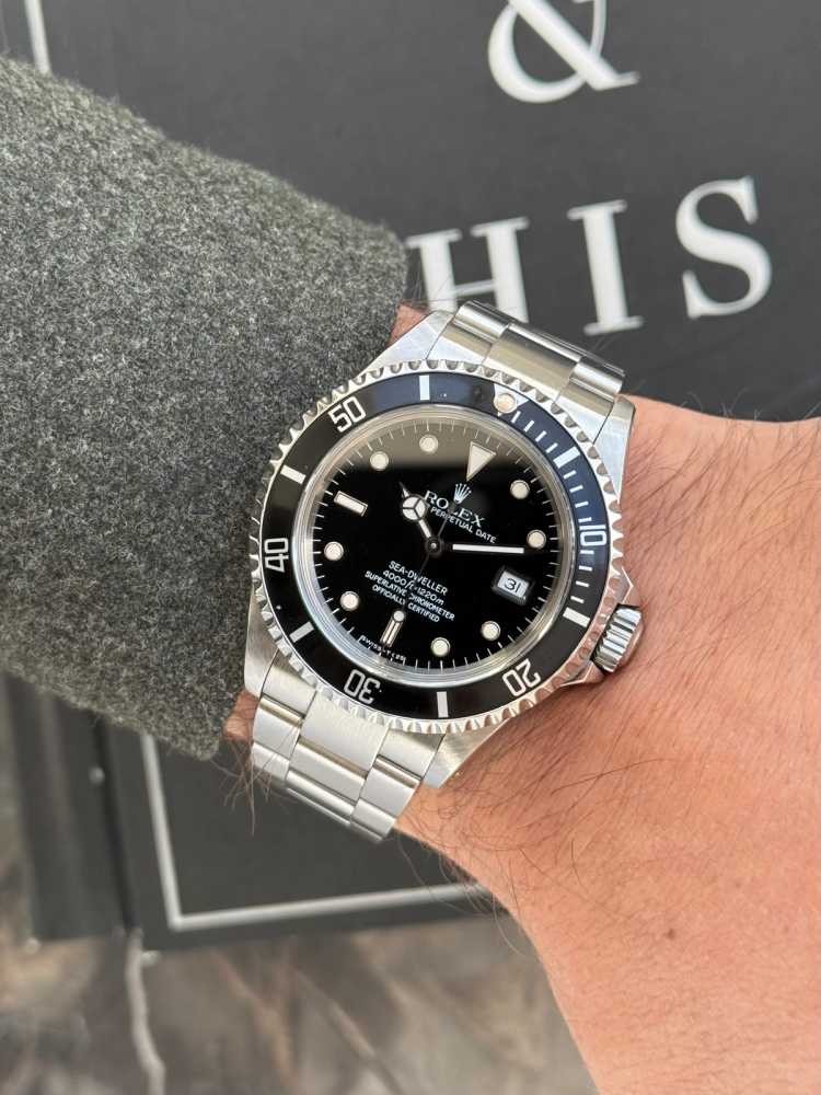 Wrist shot image for Rolex Sea-Dweller 16600 Black 1990 