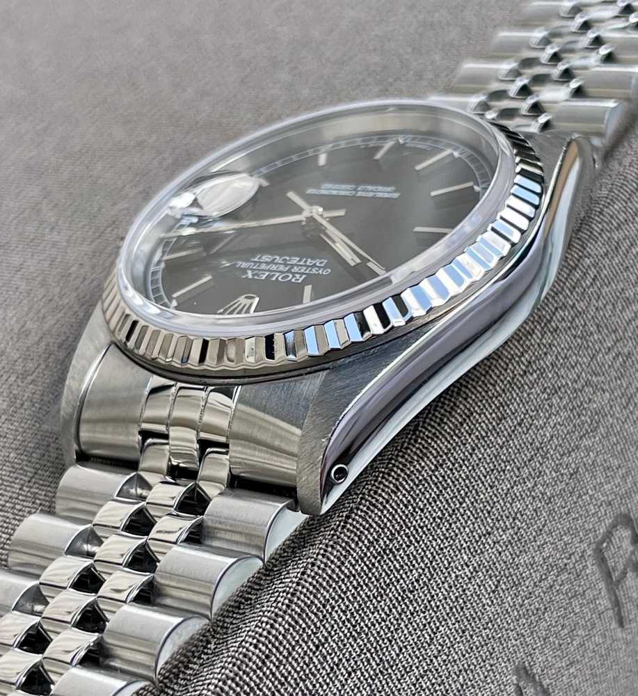 Image for Rolex Datejust 16234 Black 1990 with original box and papers 2