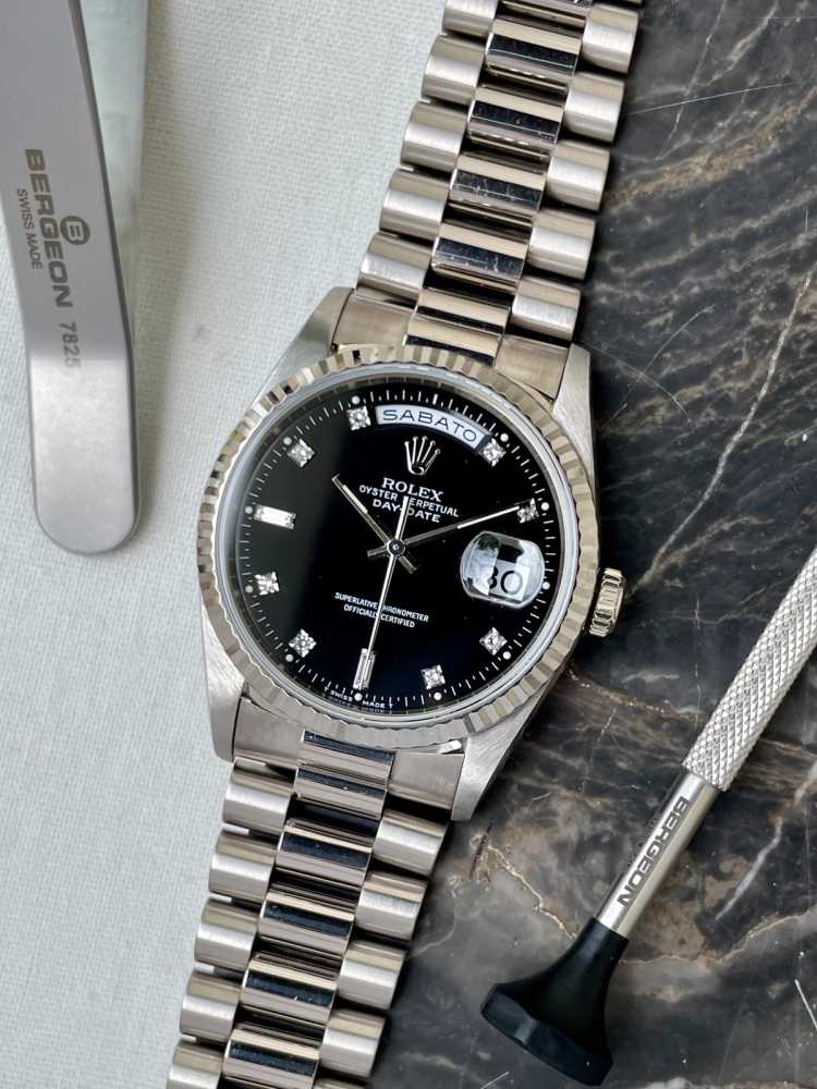 Featured image for Rolex Day-Date 18239 Black 1995 