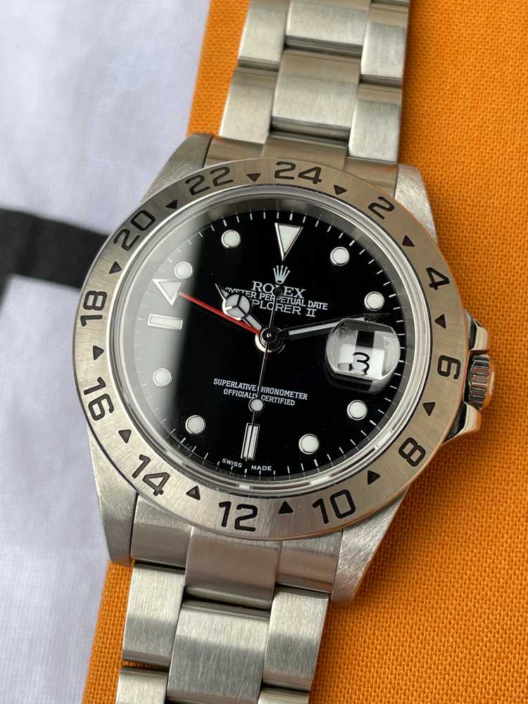 Image for Rolex Explorer 2 16570T Black 2004 with original box and papers