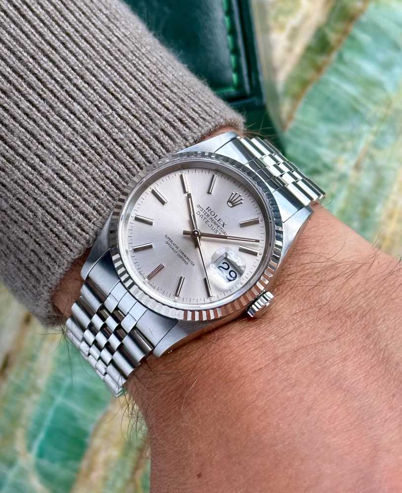 Image for Rolex Datejust 16234 Silver 1991 with original box and papers 5