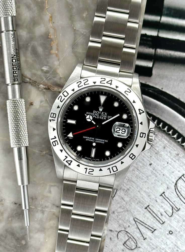 Featured image for Rolex Explorer II 16570 Black 1993 