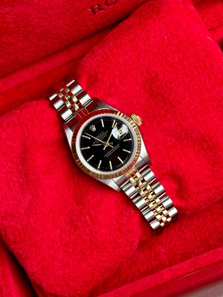 Image for Rolex Lady-Datejust 69173 Black 1990 with original box and papers