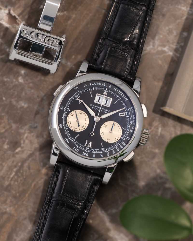 Featured image for overig Lange und Sohne, Datograph 403.035 Black 2000 with original box and papers