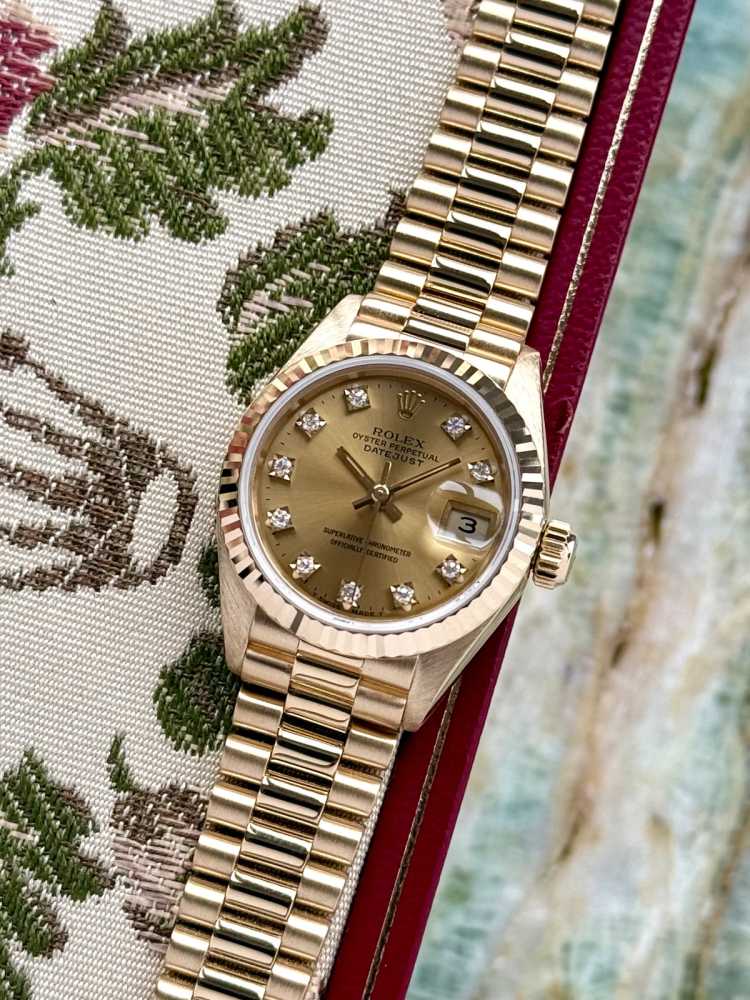 Featured image for Rolex Lady-Datejust "Diamond" 69178G Gold 1988 with original box and papers 2