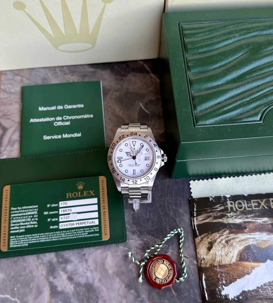Image for Rolex Explorer 2 "Polar" 16570T White 2009 with original box and papers