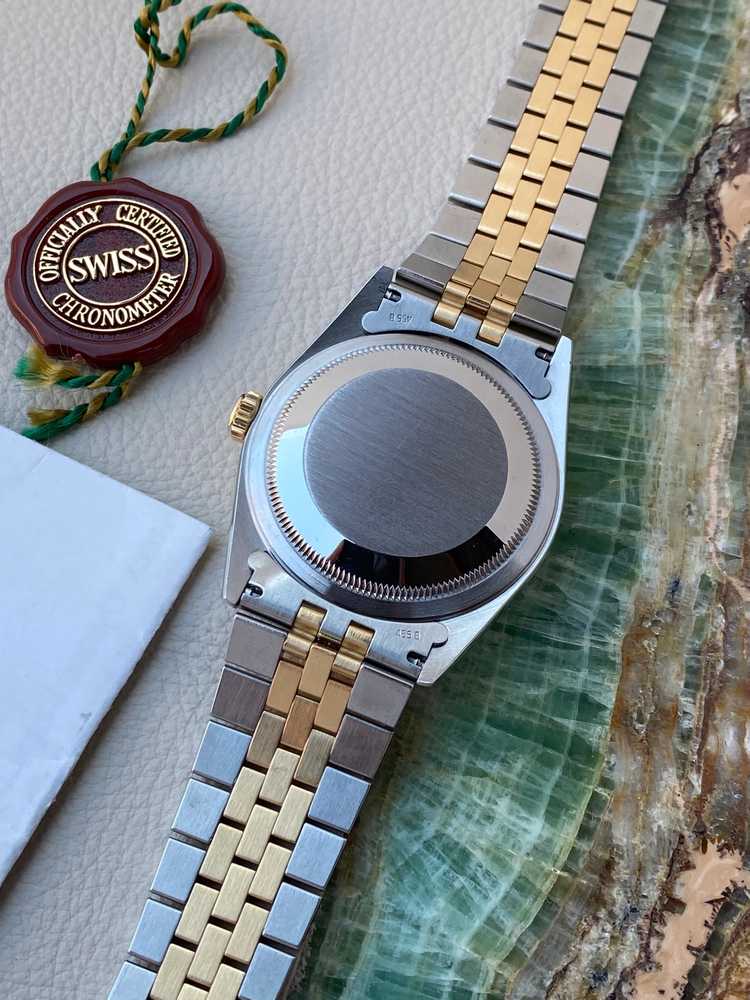 Image for Rolex Datejust Gold Dial 16233  1999 with original box and papers