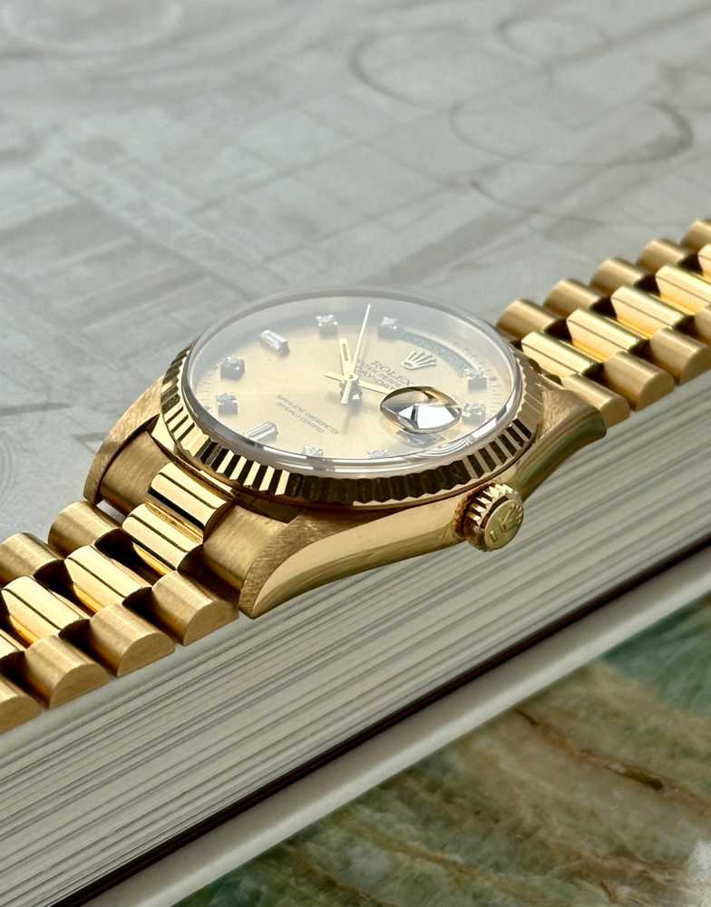 Image for Rolex Day Date "Diamond" 18238 Gold 1995 with original box