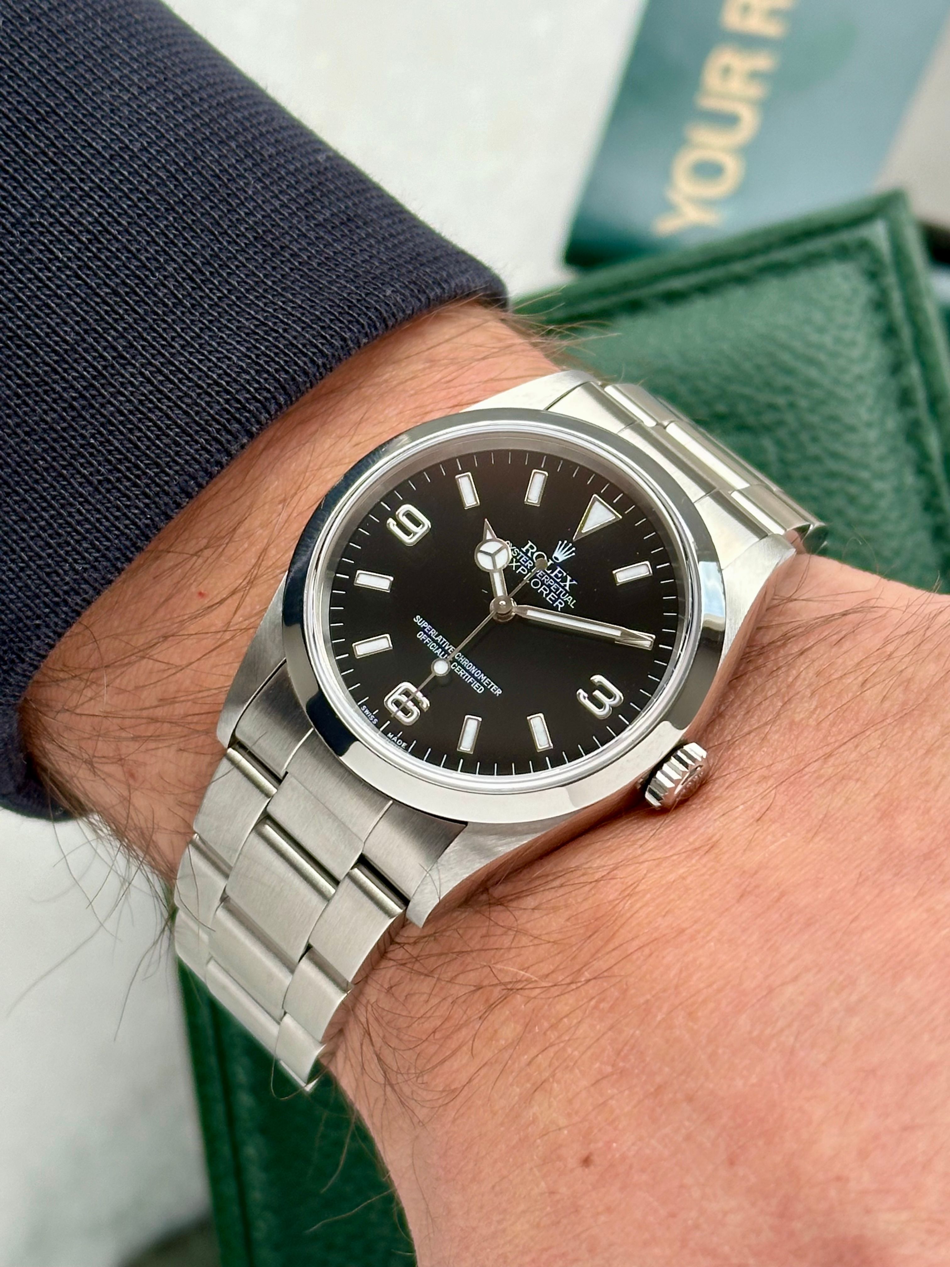 Rolex Explorer 1 14270 Black 1999 with original box and papers 3