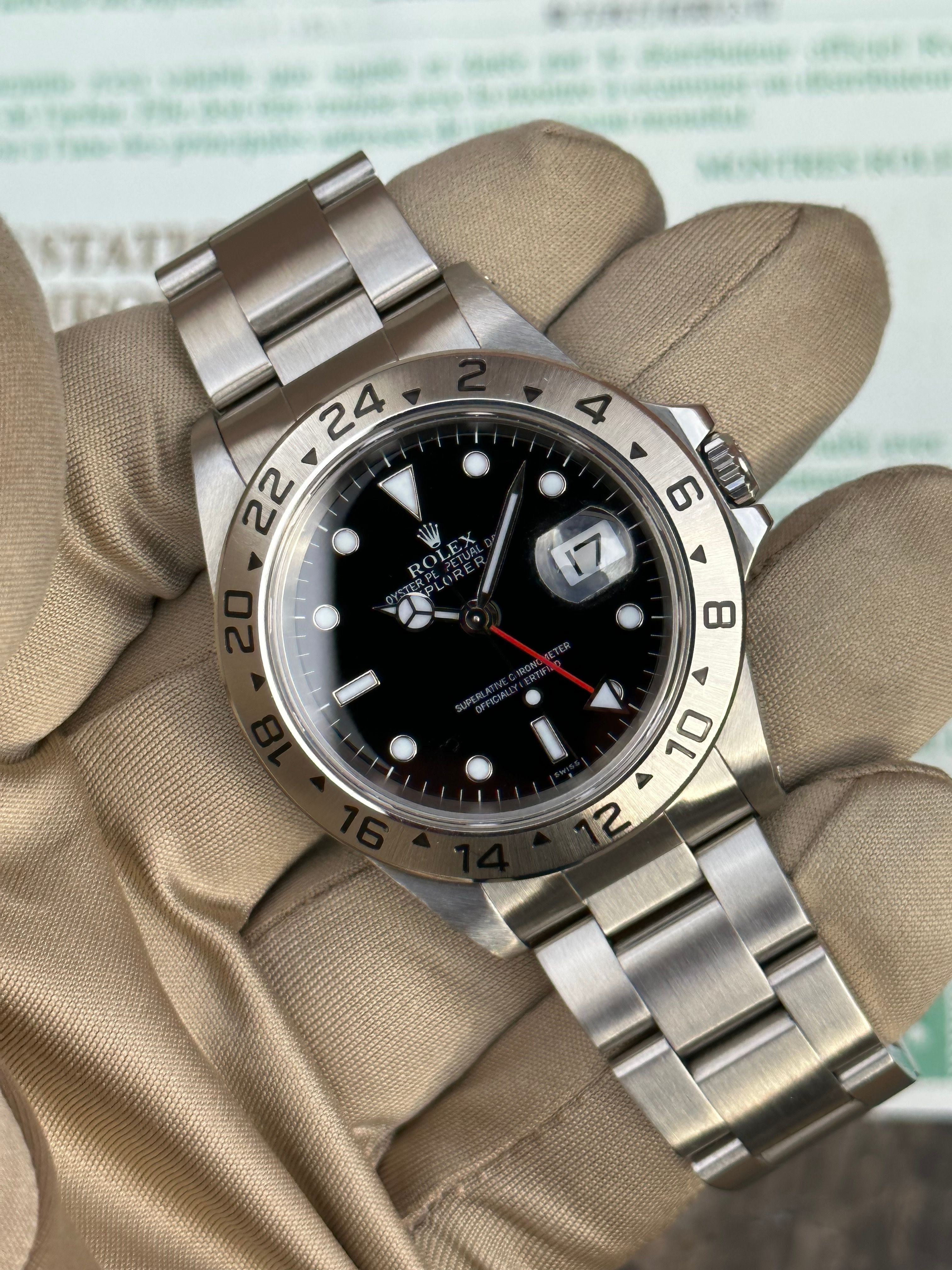 Rolex explorer 2 hot sale swiss only