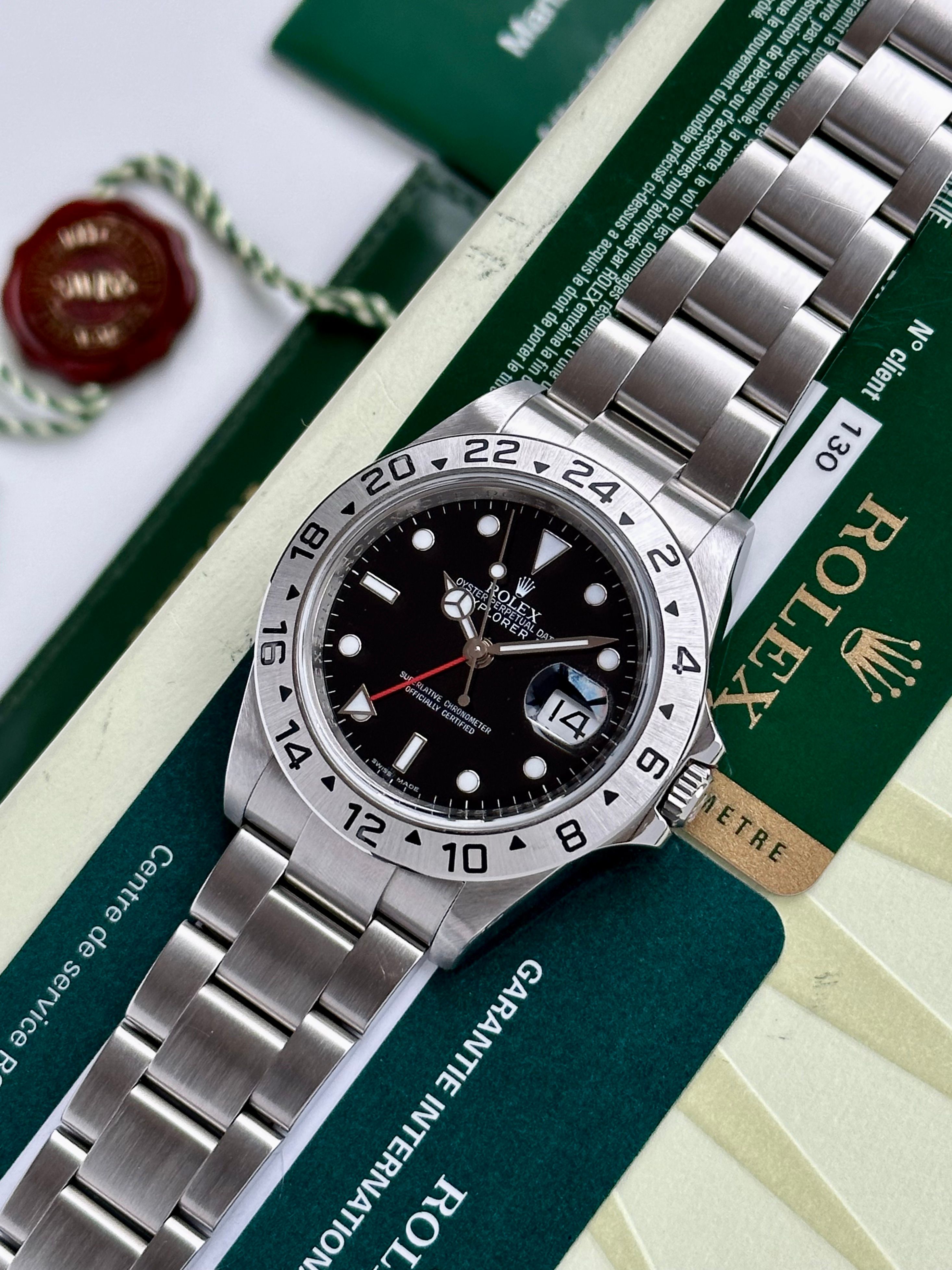 Rolex Explorer II 16570T Black 2010 with original box and papers