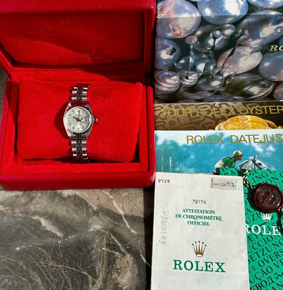 Image for Rolex Lady-Datejust "Diamond" 79174 Silver 2000 with original box and papers