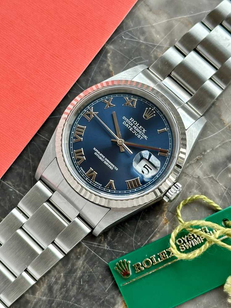 Image for Rolex Datejust 16234 Blue 2000 with original box and papers