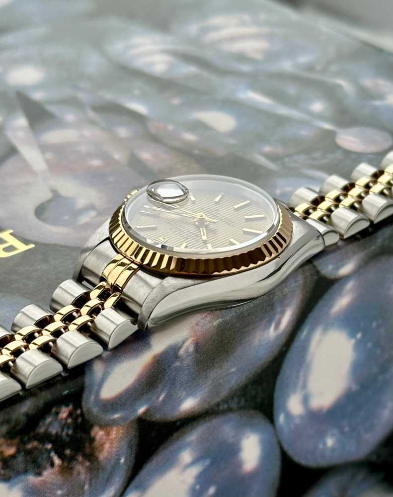 Image for Rolex Lady-Datejust "Tapestry" 69173 Gold 1995 with original box and papers