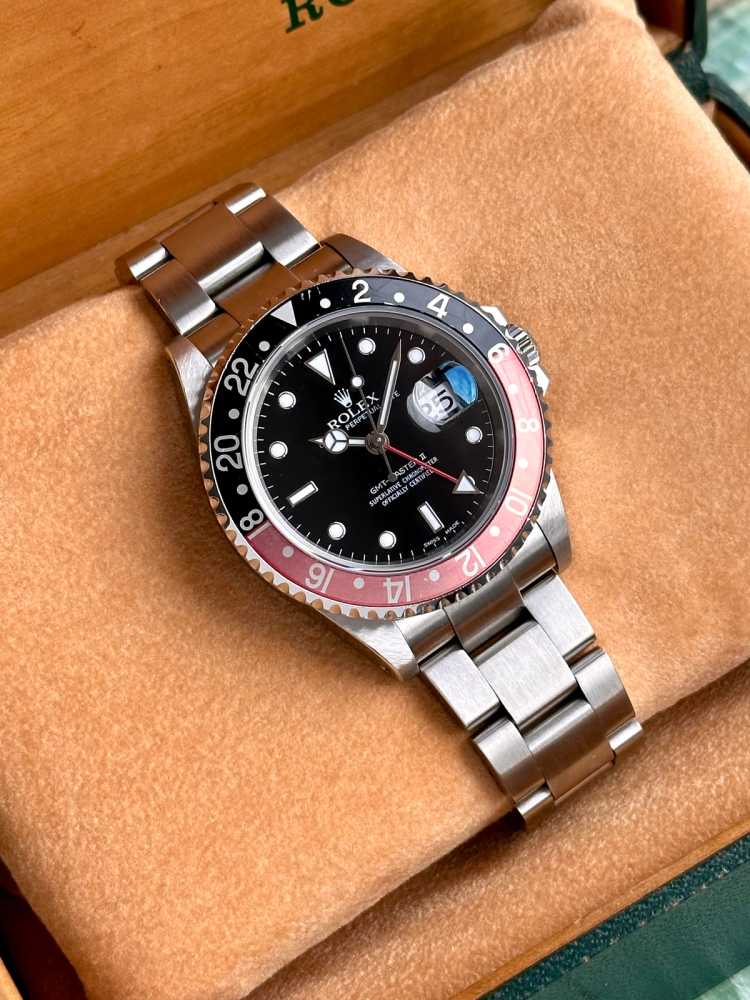 Image for Rolex GMT-Master II "Coke" 16710 Black 2001 with original box and papers 2
