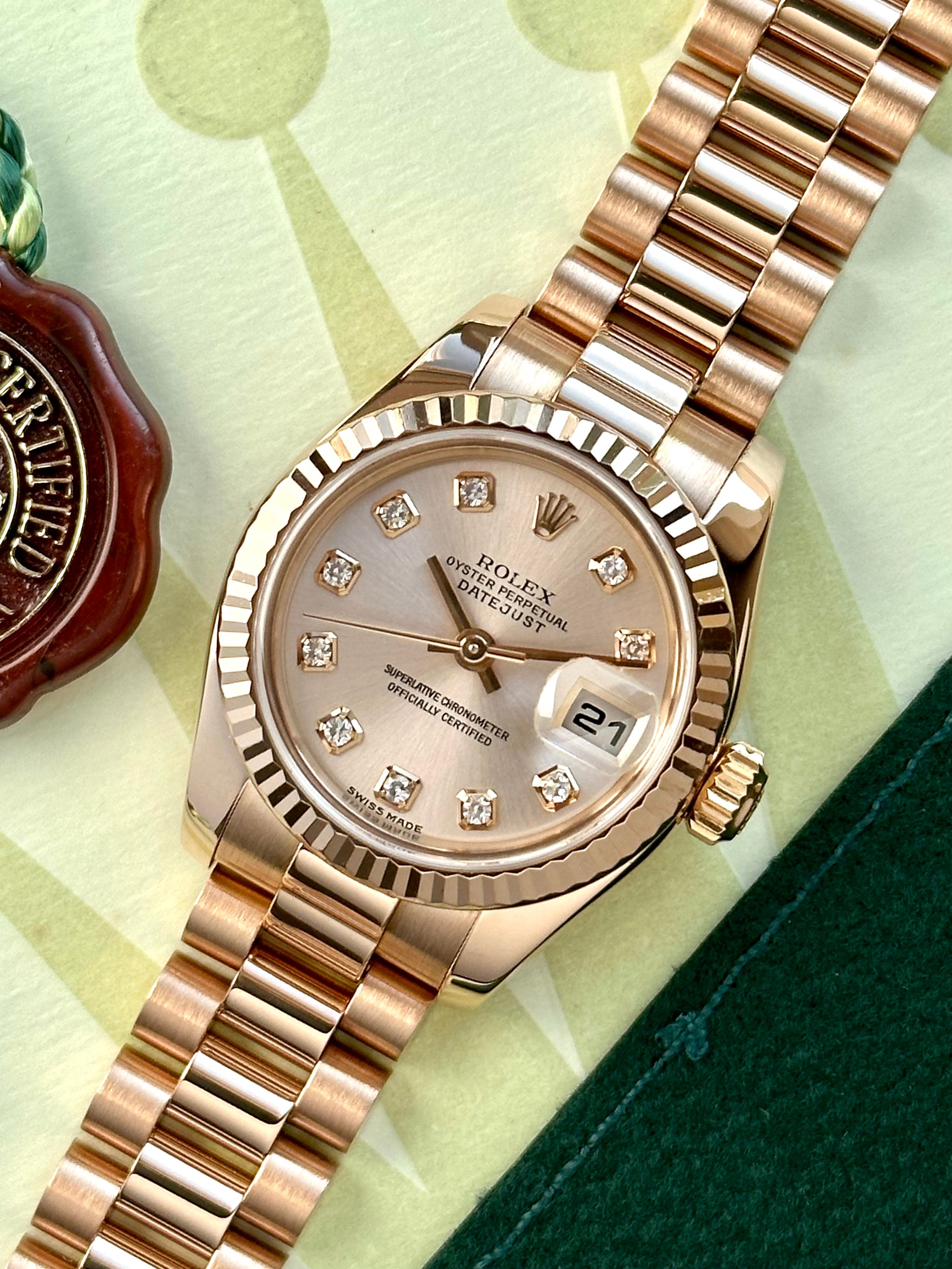 Rolex on sale rosa donna