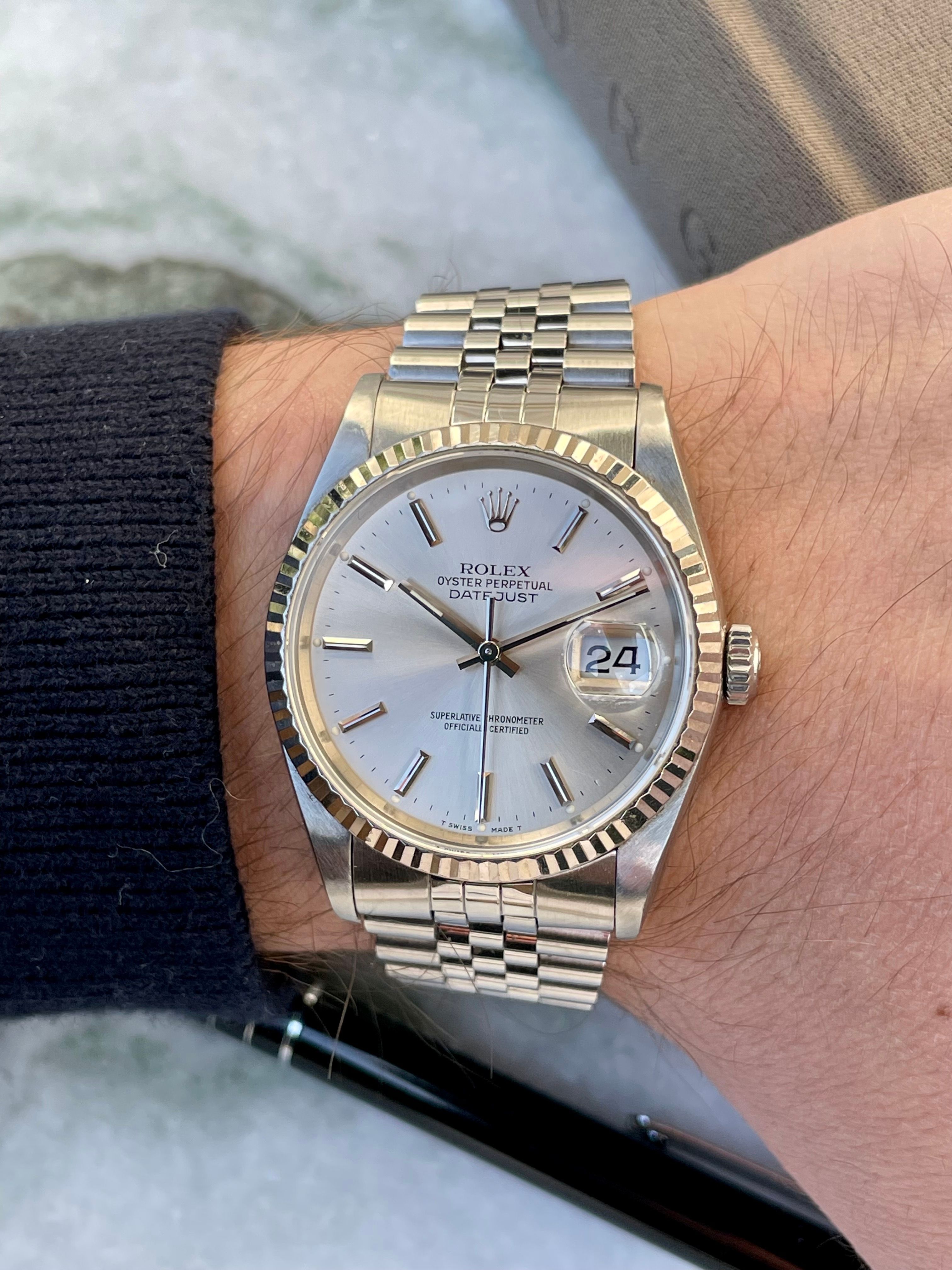 Rolex datejust best sale wrist shot