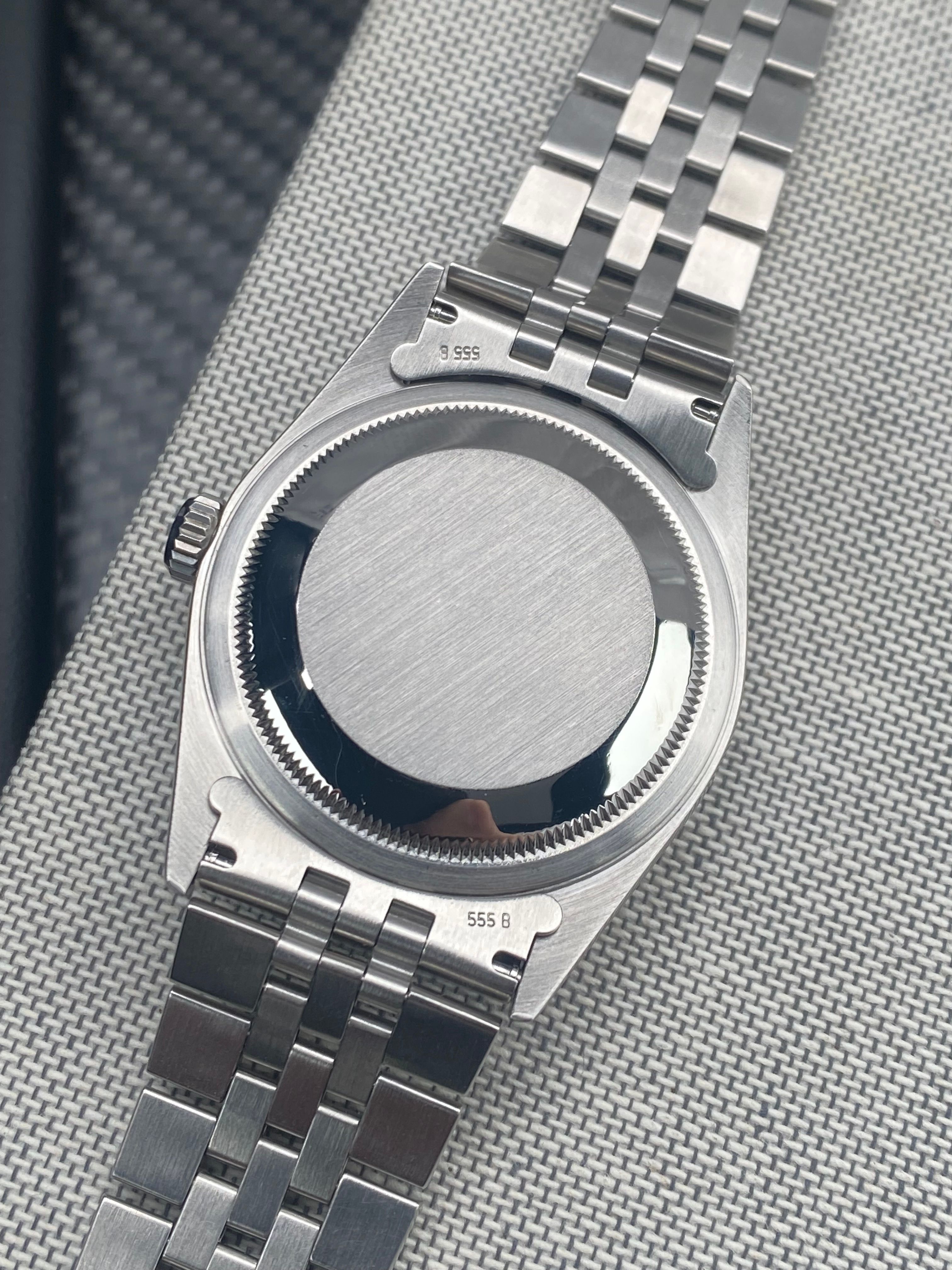 Rolex Datejust 16234 Black 1996 with original box and papers T877