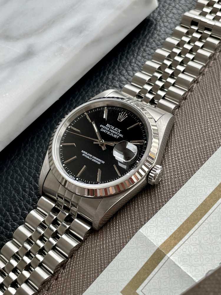 Image for Rolex Datejust 36 16234 Black 1996 with original box and papers