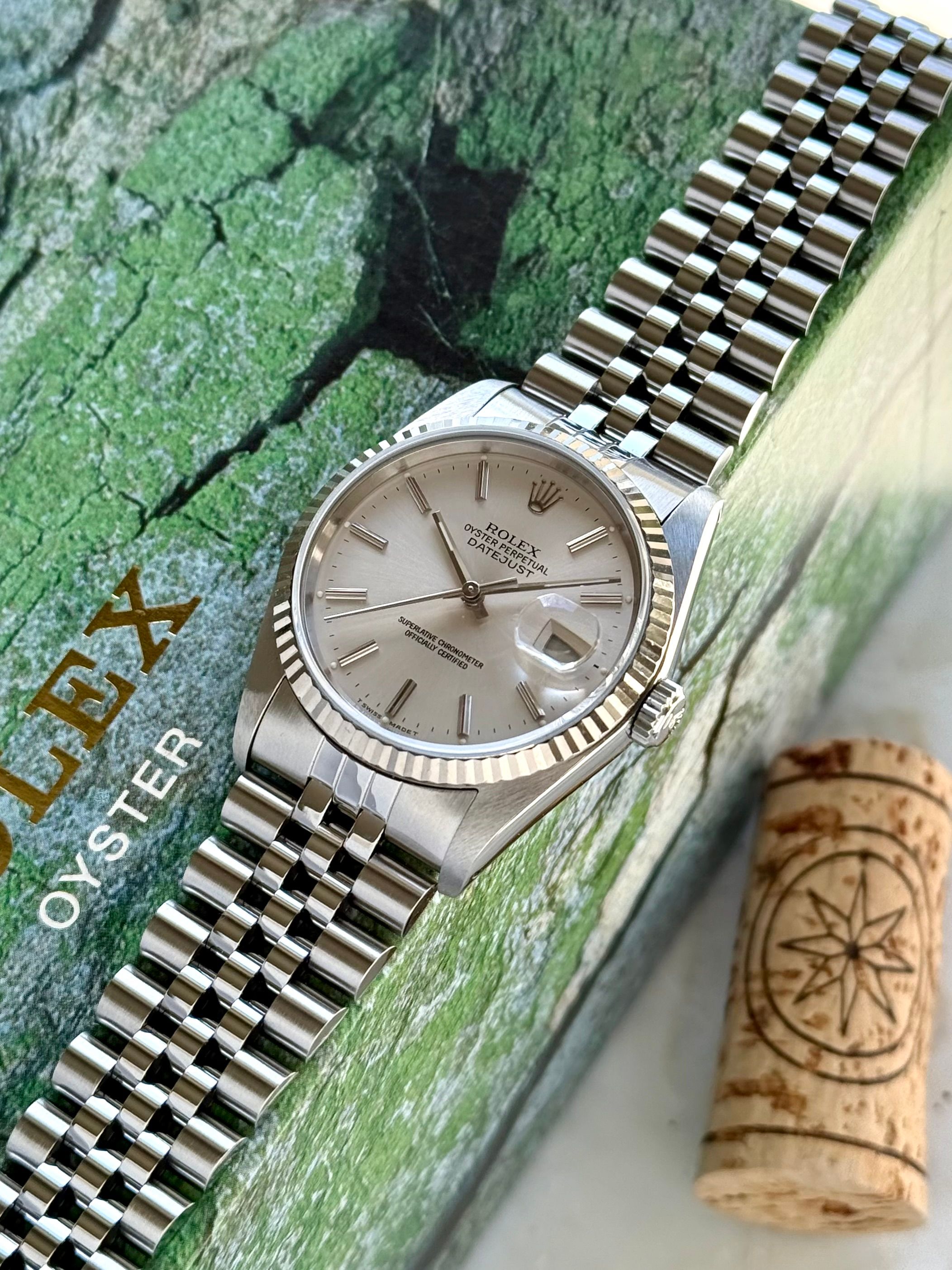 Rolex Datejust 16234 Silver 1989 with original box and papers 4