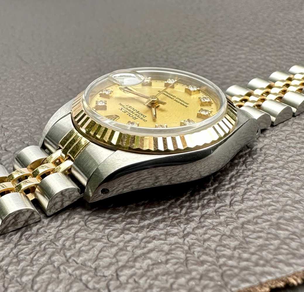 Image for Rolex Lady-Datejust "Diamond" 69173G Gold 1987 with original box and papers