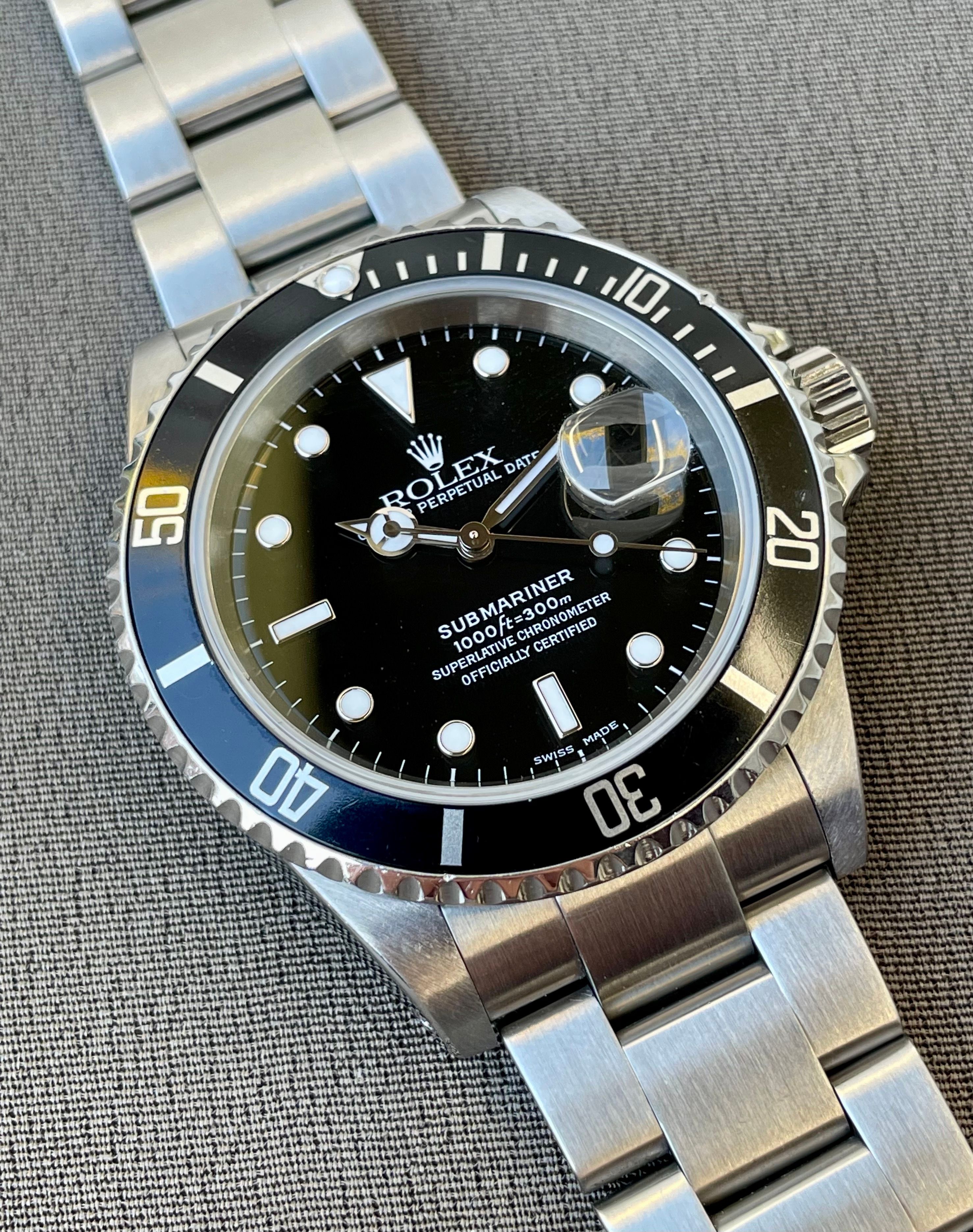 Rolex Submariner 16610 Black 2000 1