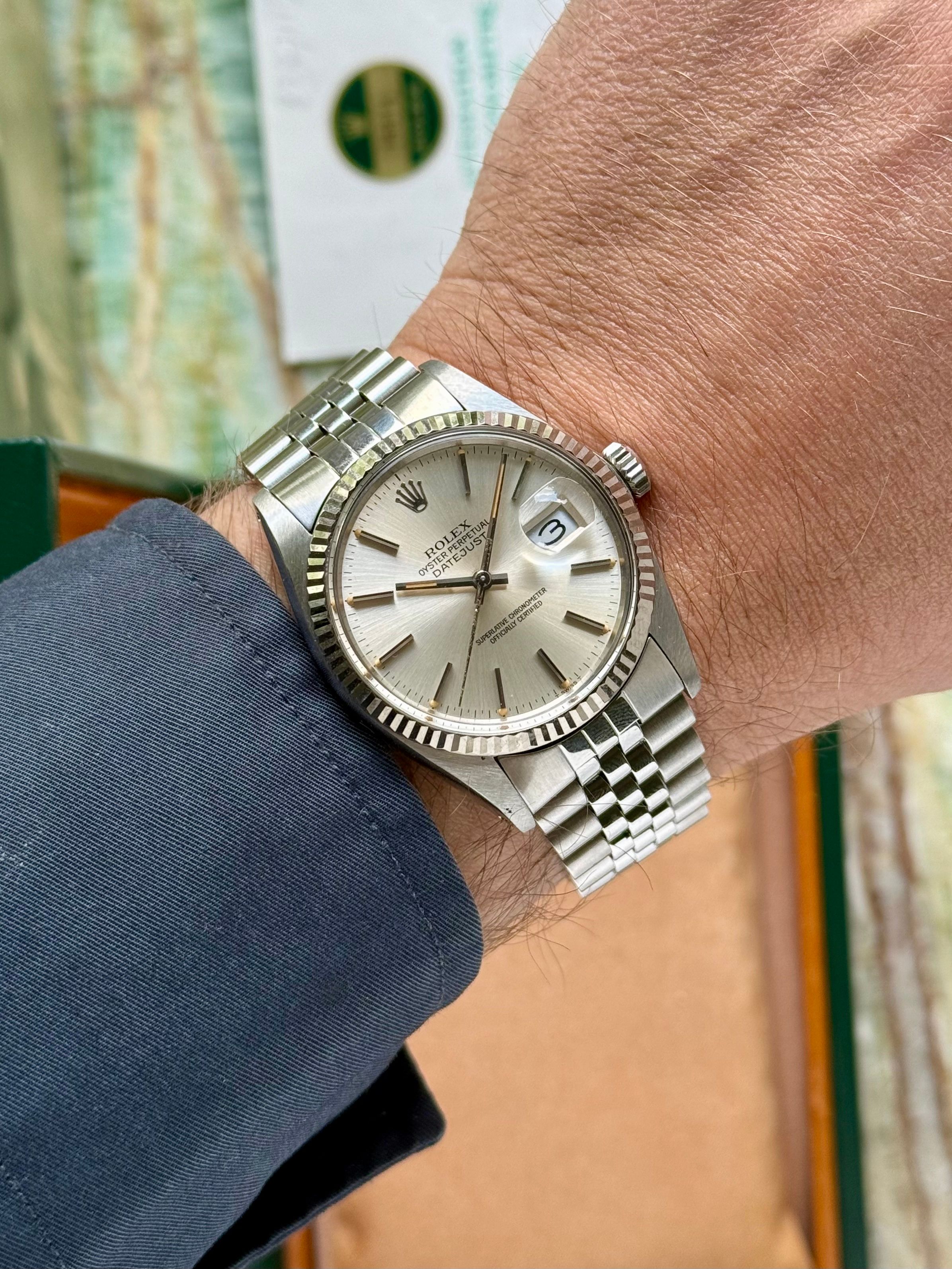 Rolex Datejust 16014 Silver 1984 with original box and papers 3