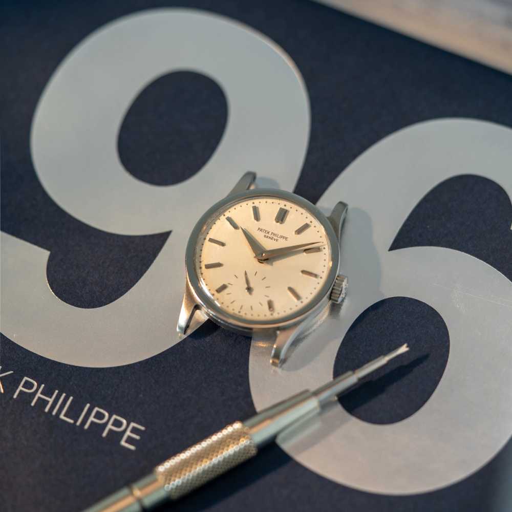 Image for Patek Philippe Calatrava 96 White 1940 with original box and papers