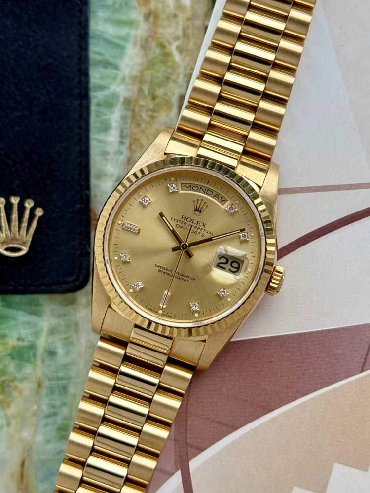 Featured image for Rolex Day-Date "Diamond" 18238 Gold 1989 