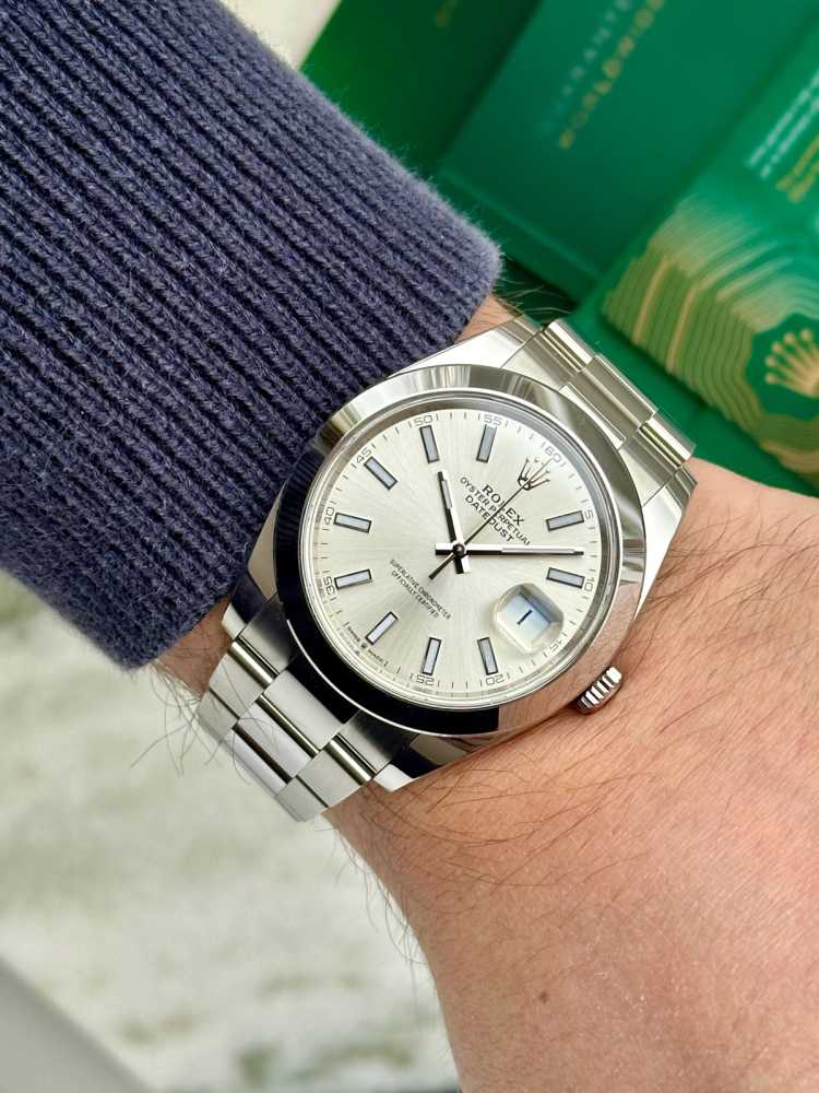 Image for Rolex Datejust 126300 Silver 2021 with original box and papers