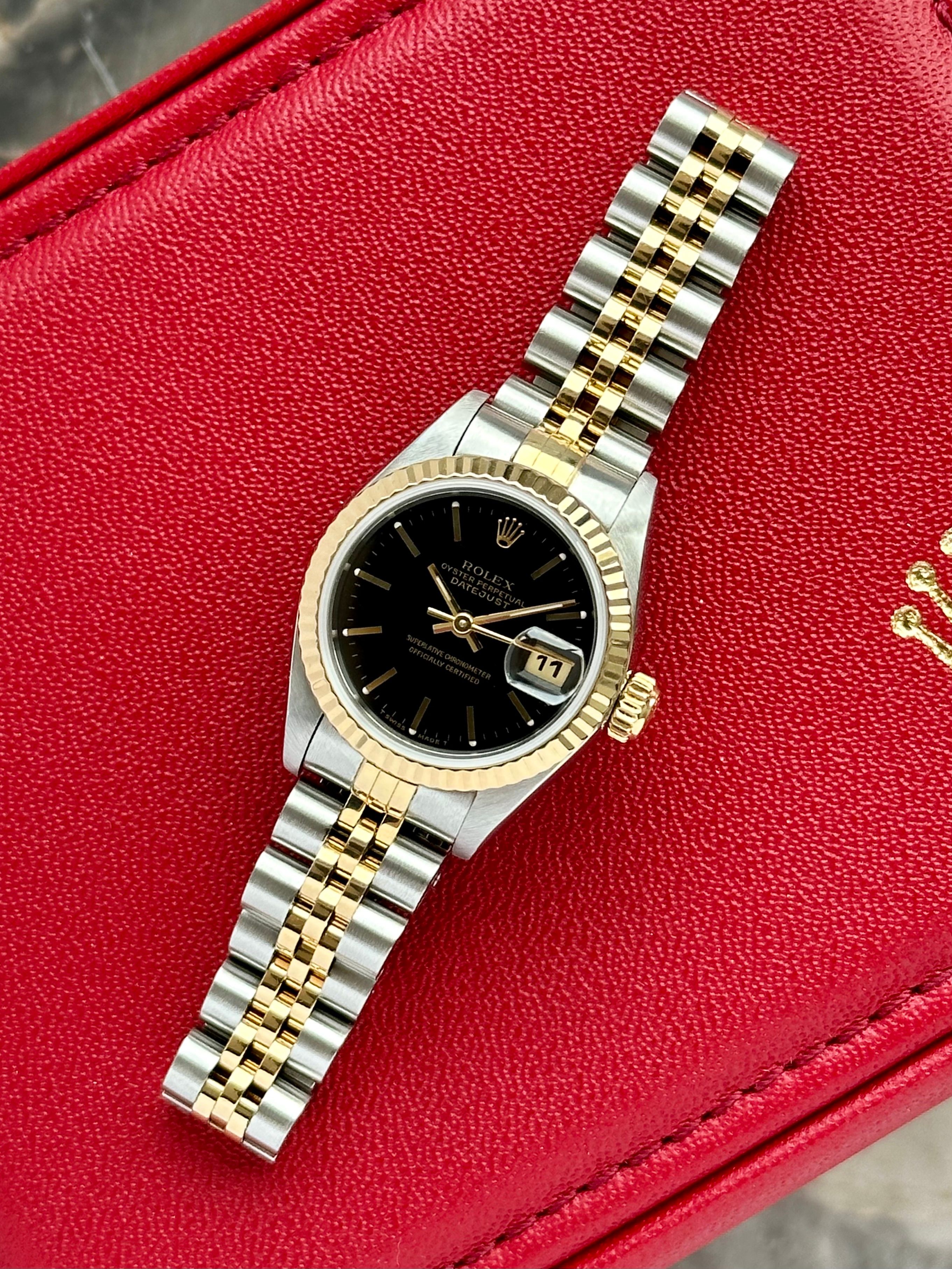 Rolex Lady-Datejust 69173 Black 1995 with original box and papers