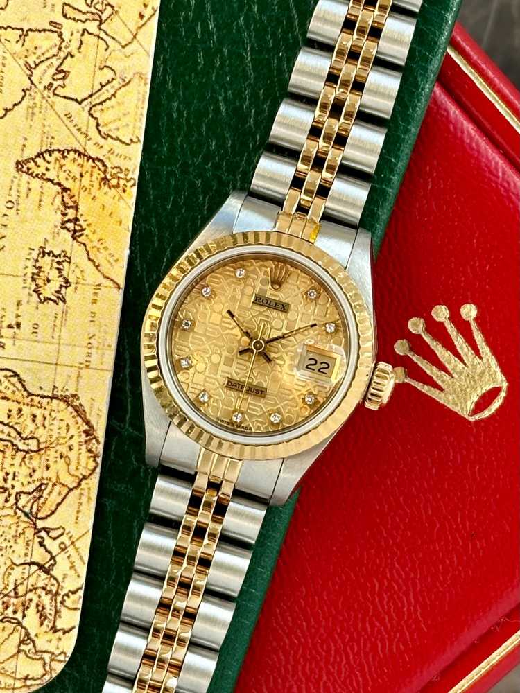 Featured image for Rolex Lady-Datejust "Diamond" 69173G Gold 1988 with original box and papers
