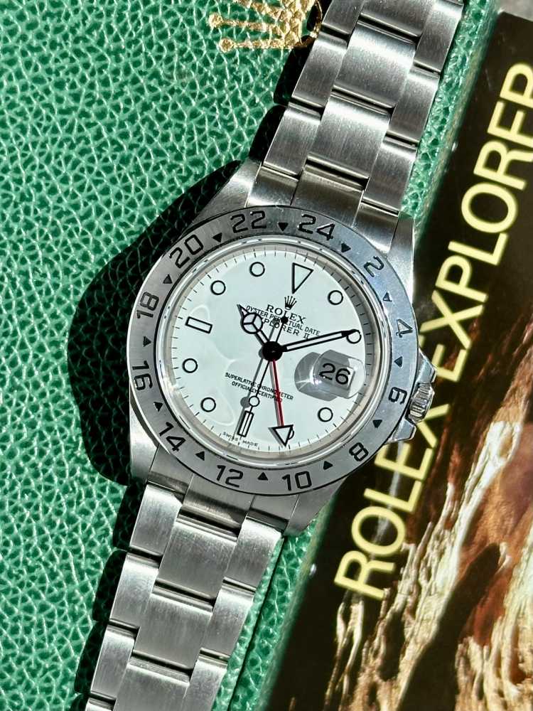 Featured image for Rolex Explorer 2 16570 White 2001 with original box and papers 2