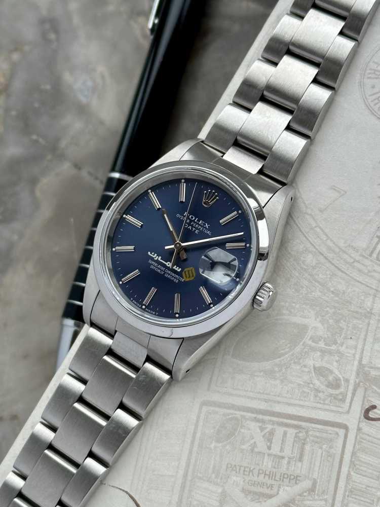 Detail image for Rolex Oyster Date "Samarec" 15200 Blue 1990 