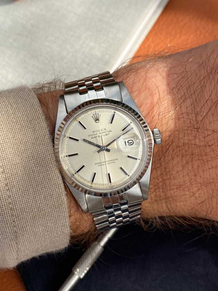 Detail image for Rolex Datejust 1601 Silver 1970 