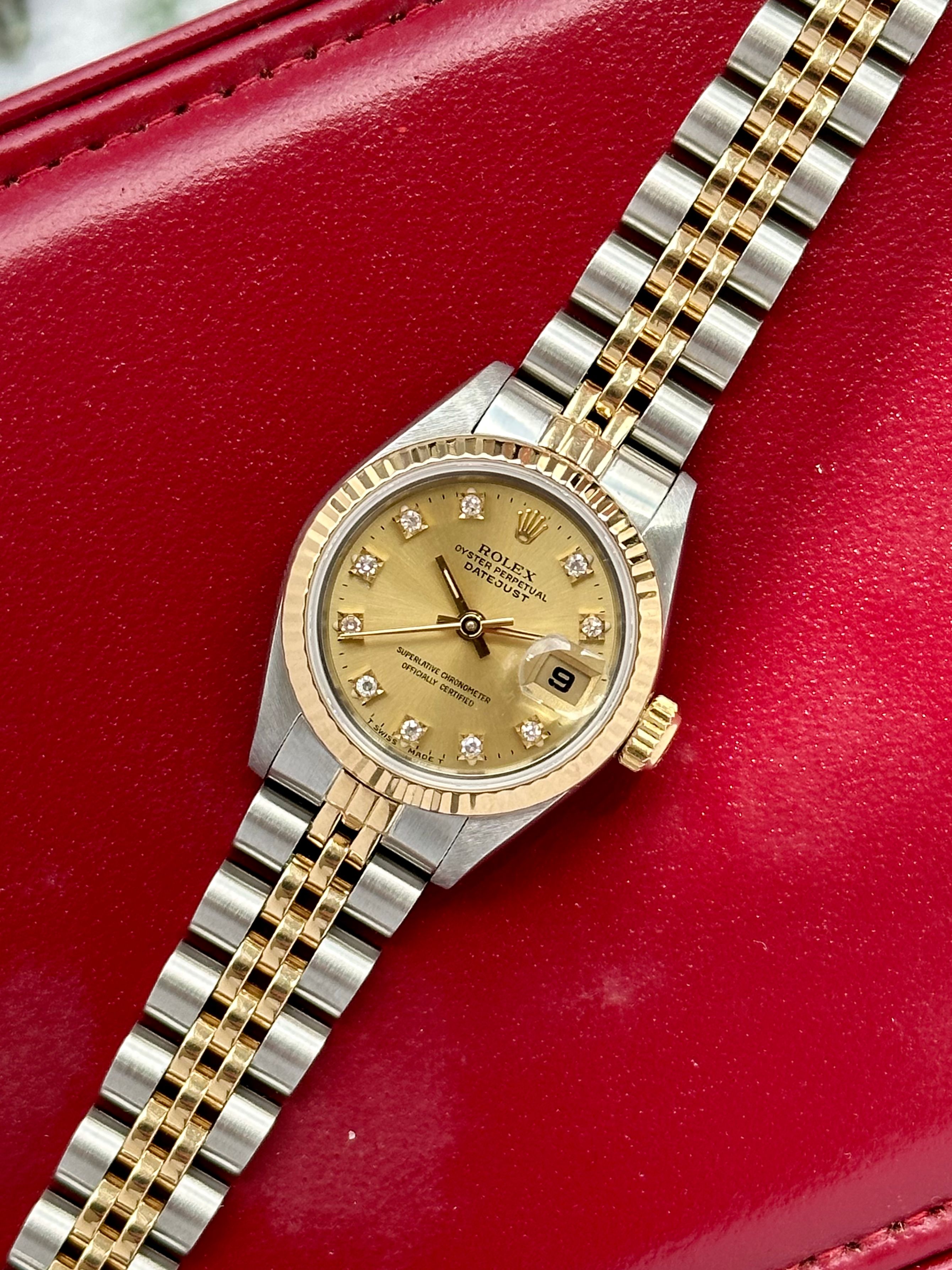 〇純正 ROLEX 2駒 69173 DATEJUST YG×SS FZ8609 〇純正 ROLEX 2駒 69173 DATEJUST YG×SS FZ8609 Rolex Lady
