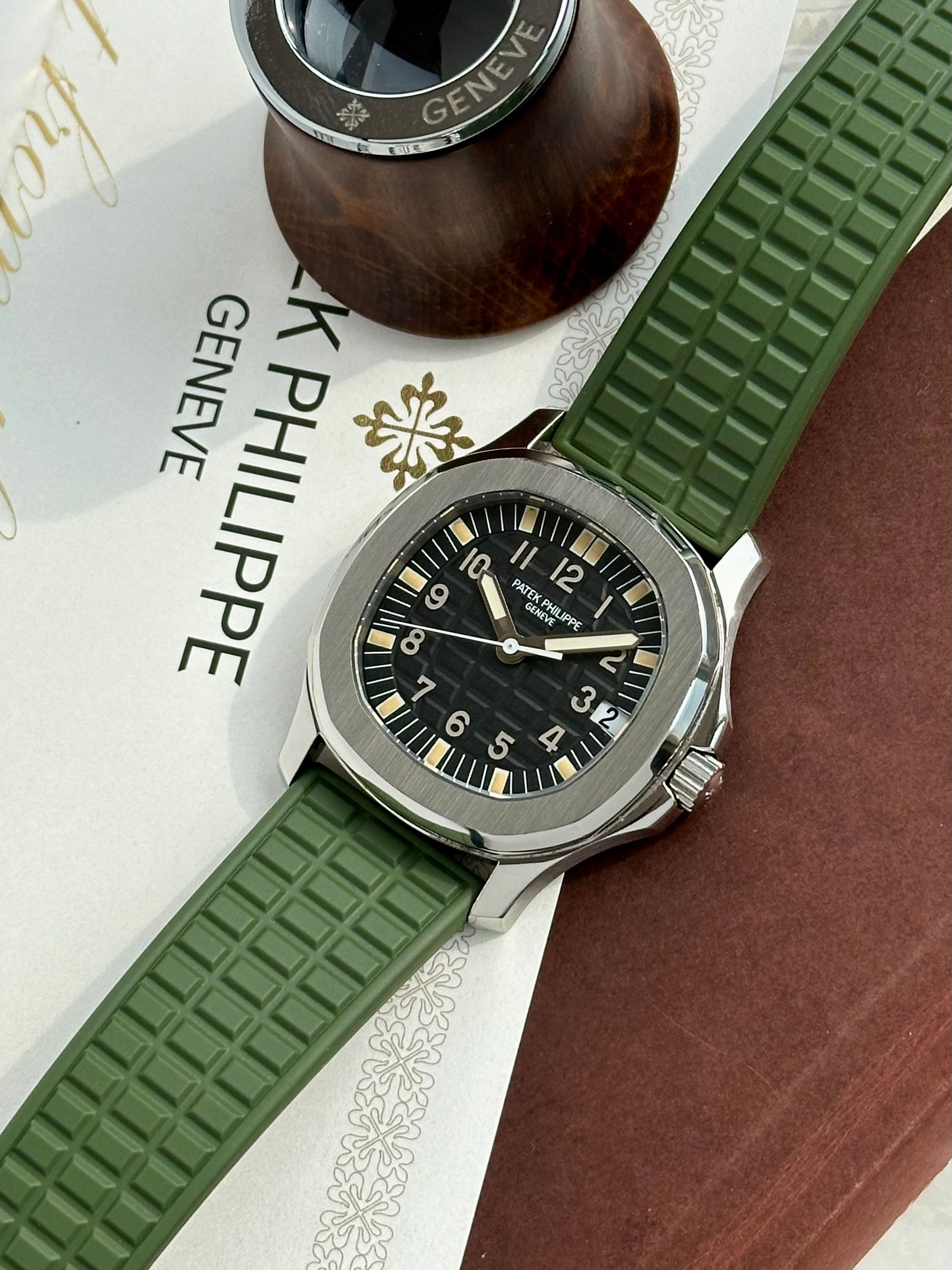 Patek Philippe Aquanaut 5066 Black 1998 with original box and papers